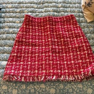 Kate Spade Pink Tweed Skirt size 4